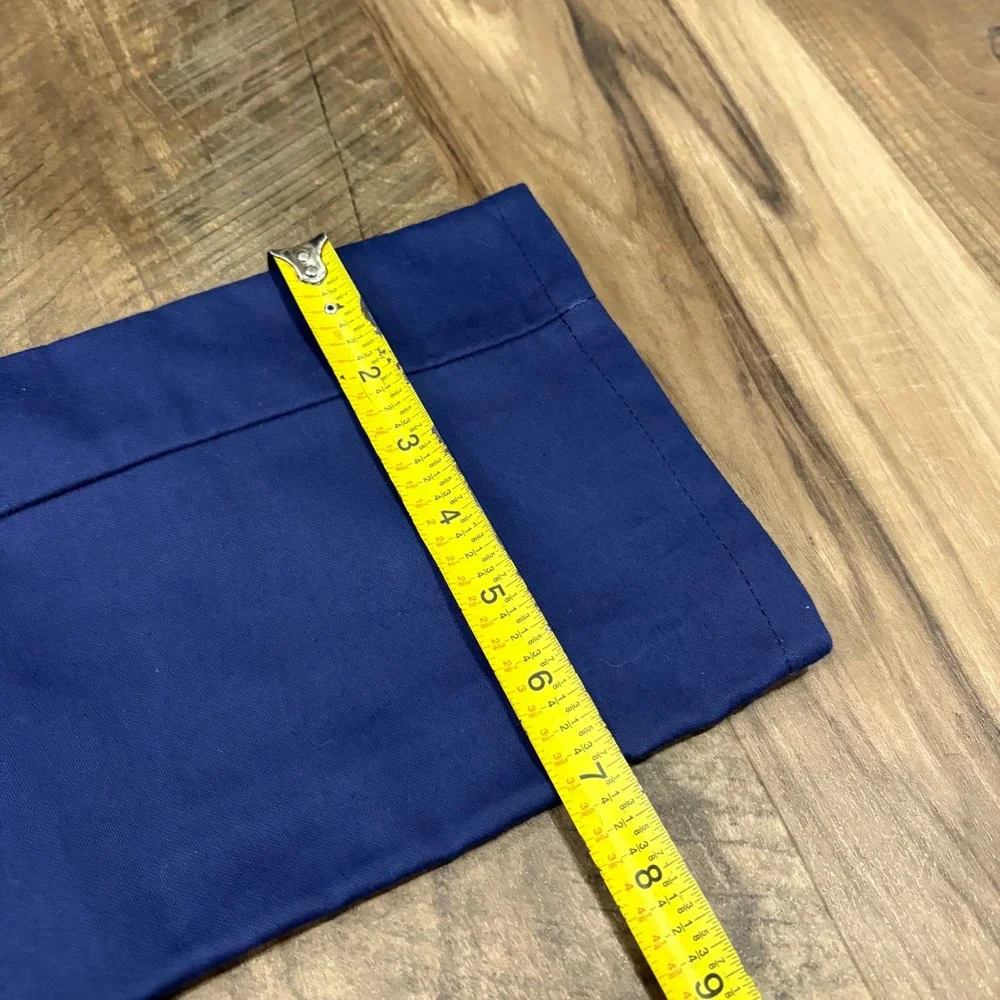 Gustin Pants Mens 30x34 Blue Slim Fit Chino Heavy Twill Cotton Workwear Casual